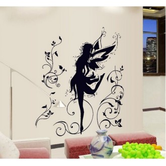 Fairy and Flowers Wall Sticker